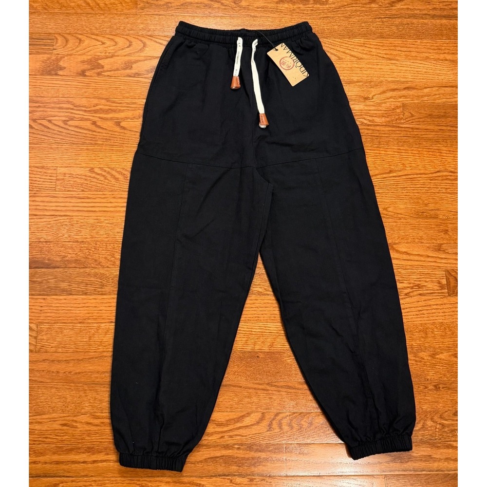 New Kidoriman Kireina Jogger Pants Mens Small Black Streetwear Baggy Japanese‎